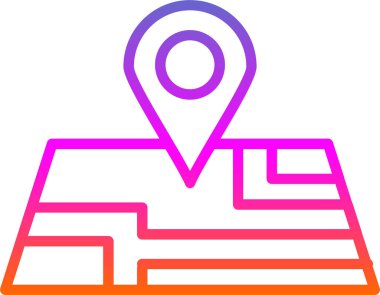 harita pin konumu simgesi düz biçimli