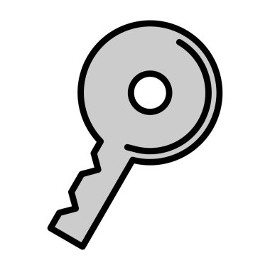 anahtar simgesi, vektör illüstrasyonu basit tasarım