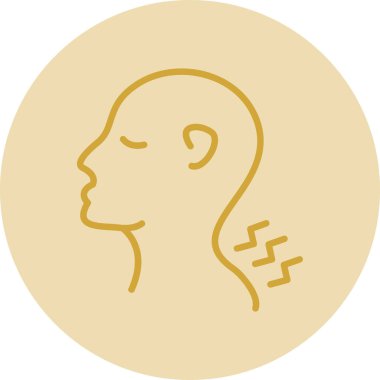 İnsan kafa simgesi vektör illüstrasyonu