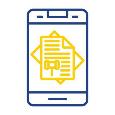 Vektör akıllı telefon simgesi illüstrasyonu