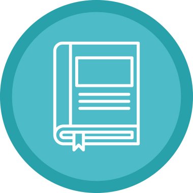 kitap simgesi, vektör illüstrasyonu basit tasarım