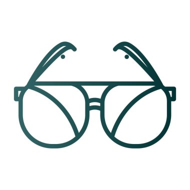 Güneş gözlüklerinin vektör illüstrasyonu modern grafik simgesi                       