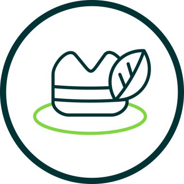 Şapka. Web simgesi basit illüstrasyon