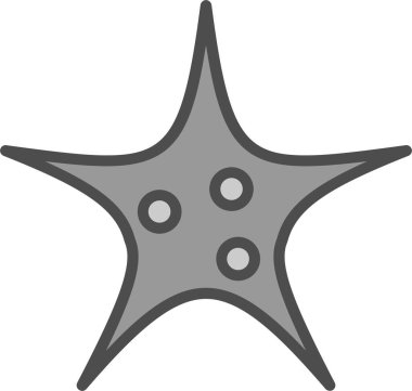 Yıldız simgesinin vektör illüstrasyonu