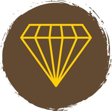 Gemstone web simgesi basit illüstrasyon