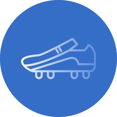 Futbol önyükleme kutsal kişilerin resmi, vektör çizim 