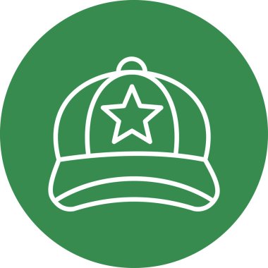 Şapka simgesi vektör illüstrasyonu