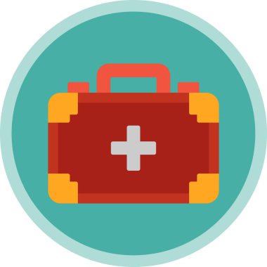 ilk yardım kiti vektör simgesi 