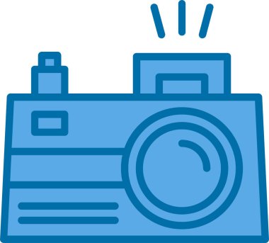 Kamera. Web simgesi basit illüstrasyon