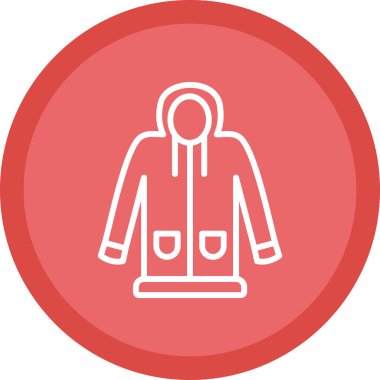 Ceket. Web simgesi basit illüstrasyon