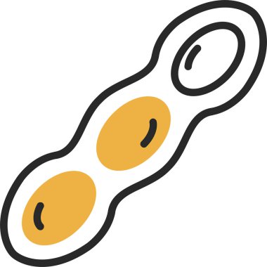 tavuk yumurtası yemek simgesi - taslak biçiminde