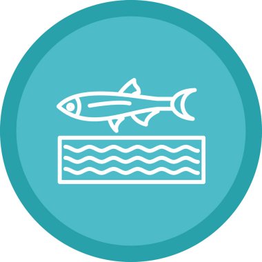 Ringa balığı simgesi vektör illüstrasyonu 