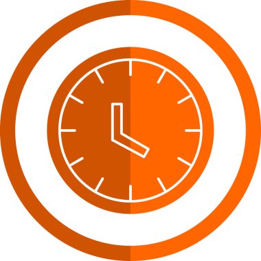 zaman, saat vektör simgesi, illüstrasyon 