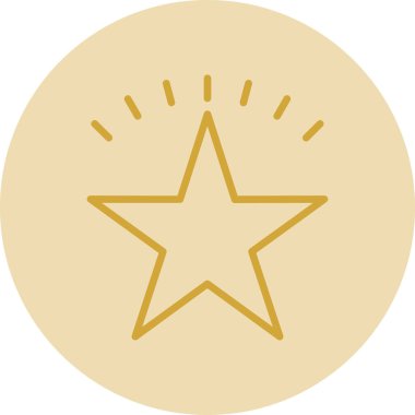 simple flat star icon illustration design