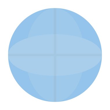 Küre izole edilmiş mavi küre