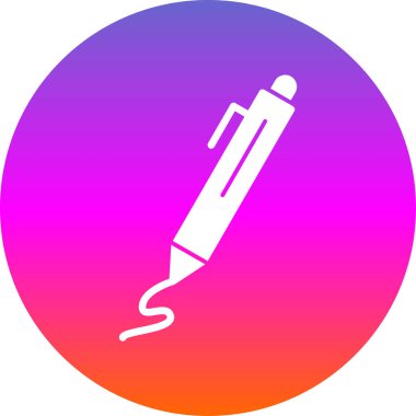 Kalem. Web simgesi basit illüstrasyon