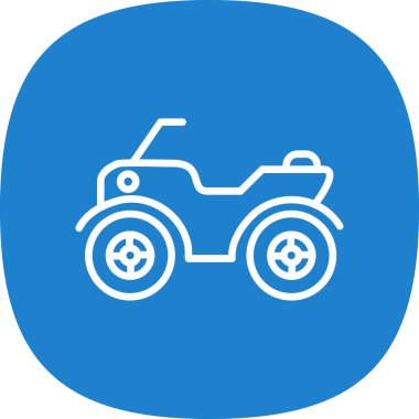 ATV araba simgesi vektör illüstrasyonu 