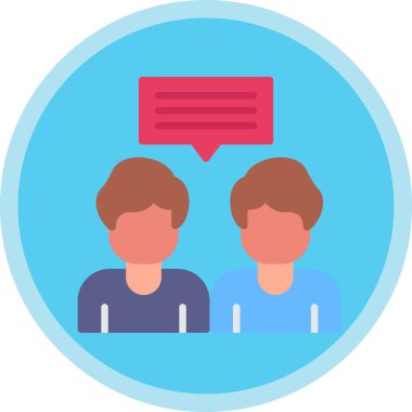 Konuşma balonu olan insanlar. vektör illüstrasyonu