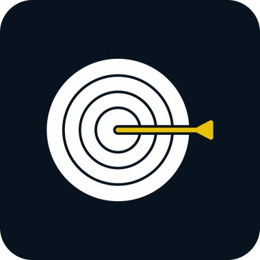 Hedef simgenin vektör illüstrasyonu 