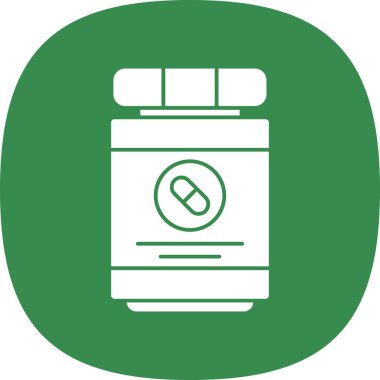 Antibiyotik ilaç şişesi vektör çizimi