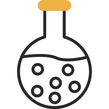 kimyasal şişesi kutsal kişilerin resmi, vektör çizim 