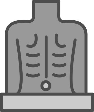 Spor salonu. Web simgesi basit illüstrasyon