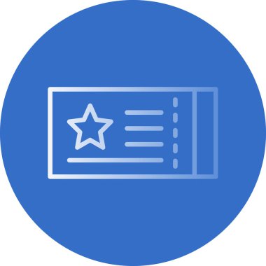 bilet ikonu vektör illüstrasyonu