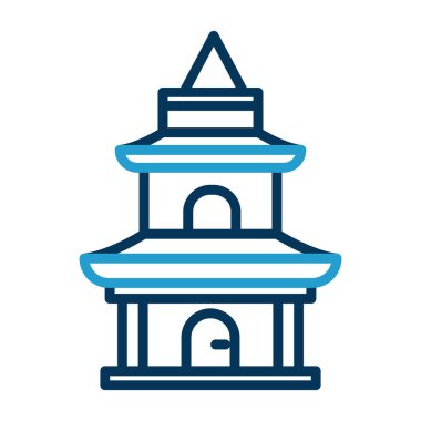 Kiliseye. Web simgesi basit illüstrasyon