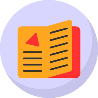 menü düz simgesi, vektör illüstrasyonu