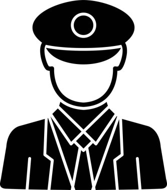 Polis memuru simgesi, basit stil