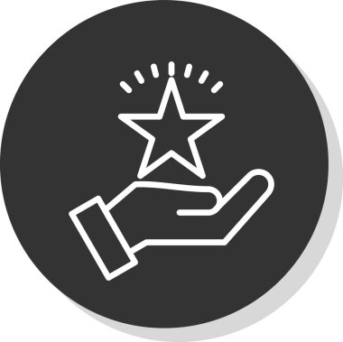 El simgesinin vektör illüstrasyonu 