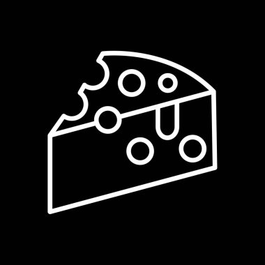 Peynir dilimi simgesi, basit stil