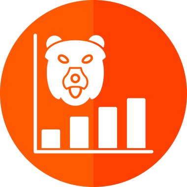 Ayı simgesinin vektör illüstrasyonu