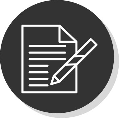 belge simgesi vektör illüstrasyonu