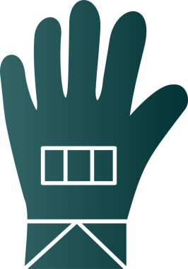 eldiven ağ ikonu vektör illüstrasyonu 