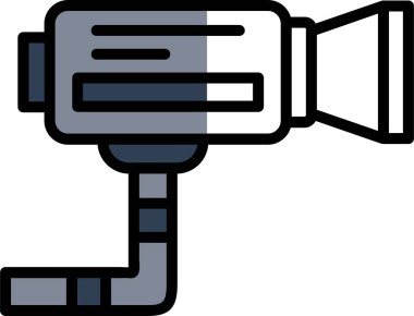 CCTV kamera simgesi, vektör illüstrasyonu