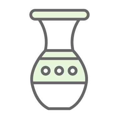 Güzel vazo simgesinin vektör illüstrasyonu             