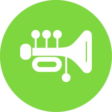 Tuba vektörü basit simgesi