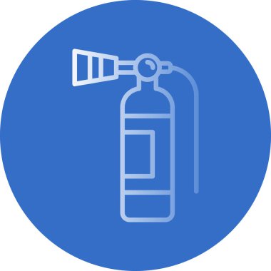 Yangın söndürme simgesi, vektör illüstrasyonu 