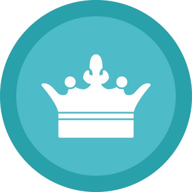 Crown simge vektörü beyaz arkaplanda izole edildi