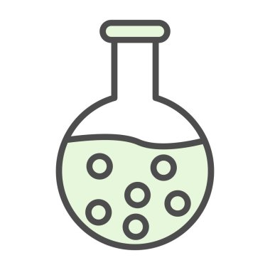 kimyasal şişesi kutsal kişilerin resmi, vektör çizim 