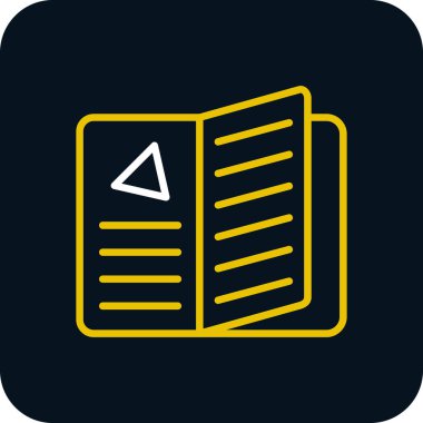 menü düz simgesi, vektör illüstrasyonu