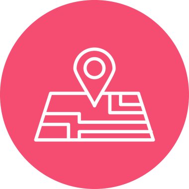 harita pin konumu simgesi düz biçimli