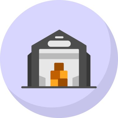 Depo simgesi vektör illüstrasyonu