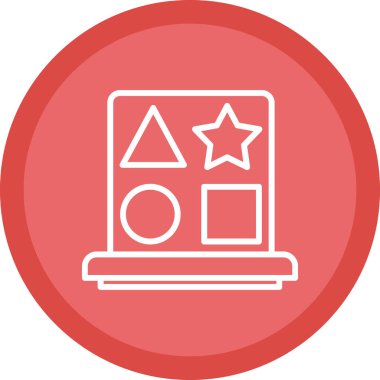 rozet simgesi vektör illüstrasyonu