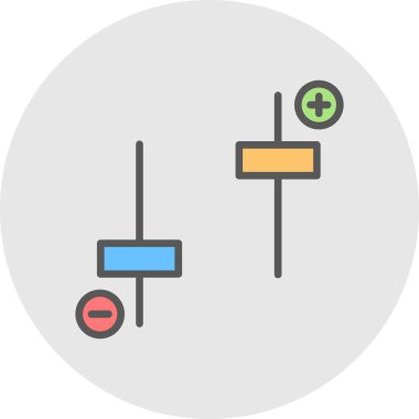 Basit vektör illüstrasyonunun web simgesi.