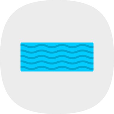 Dalga simgesi. düz dizayn. vektör grafiği