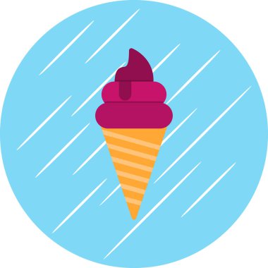 dondurma ikonu vektör illüstrasyonu