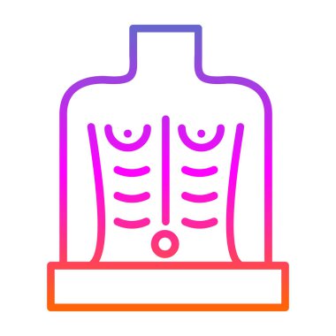 Vücut. Web simgesi basit illüstrasyon