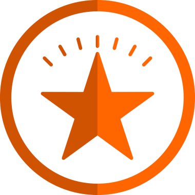 simple flat star icon illustration design